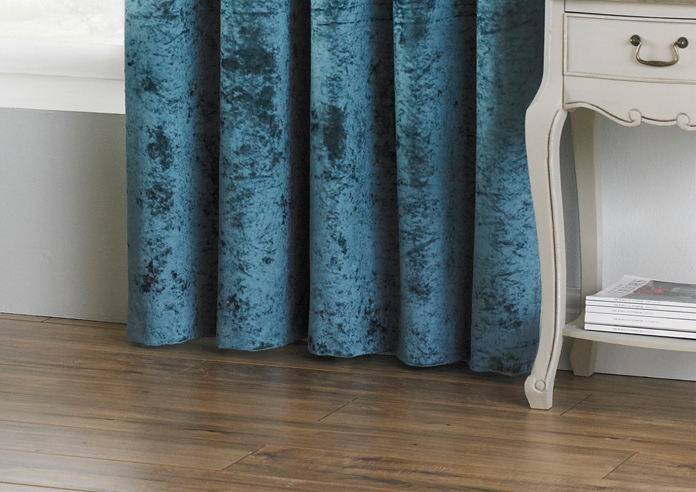 Verona Eyelet, Teal - Ready Made Curtains - Image 6